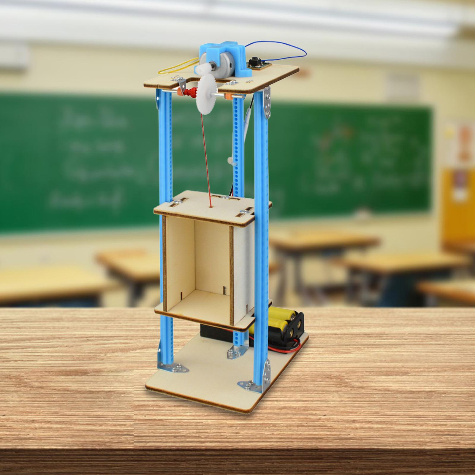 Stem Robotics Kit - DIY Wooden Elevator Toy Model Kit
