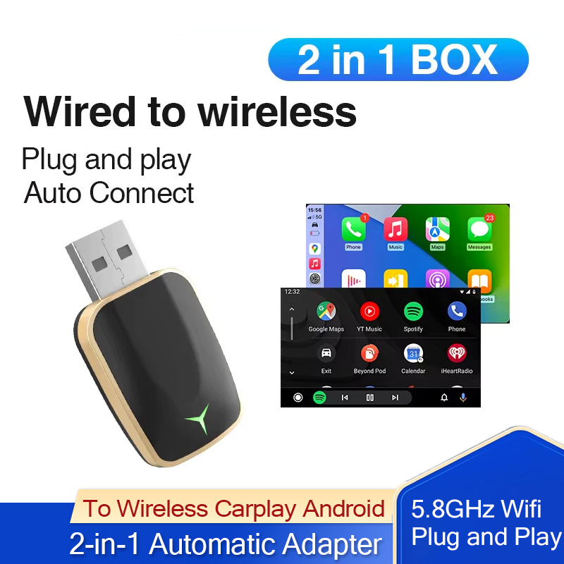 Wifi Smart Plug - Wired To Wireless Carplay Android 2-in-1