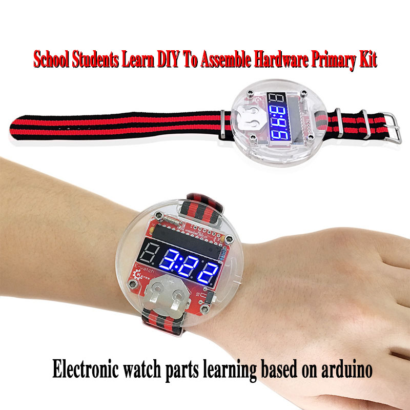 Single Chip LED Kit Clock DIY  - Microcontroller Kit ulasan dan harga