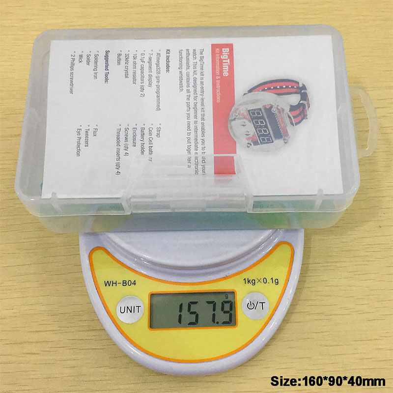 Single Chip LED Kit Clock DIY  - Microcontroller Kit ulasan dan harga