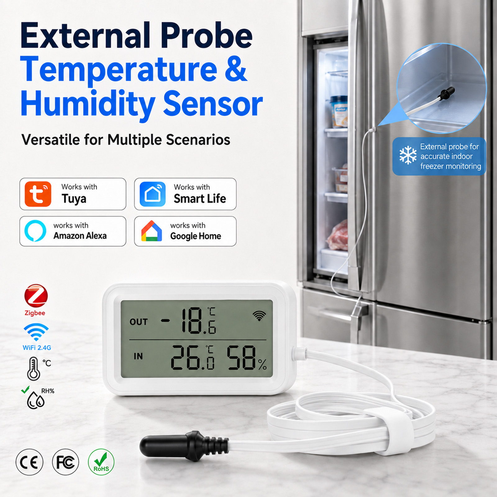 External Waterproof Probe Temp - Wifi Thermostat ulasan dan harga