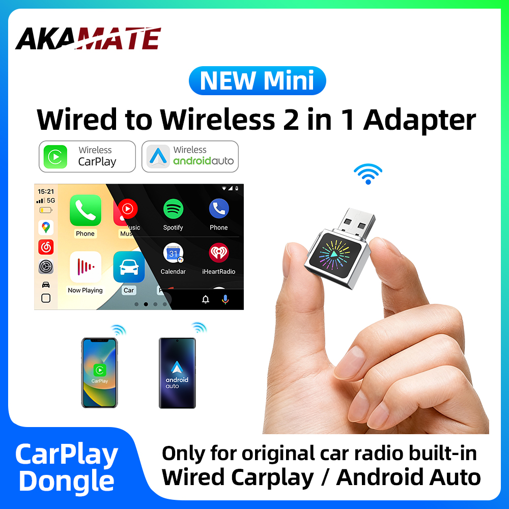 Wired to Wireless CarPlay Andr - Wifi Smart Plug ulasan dan harga