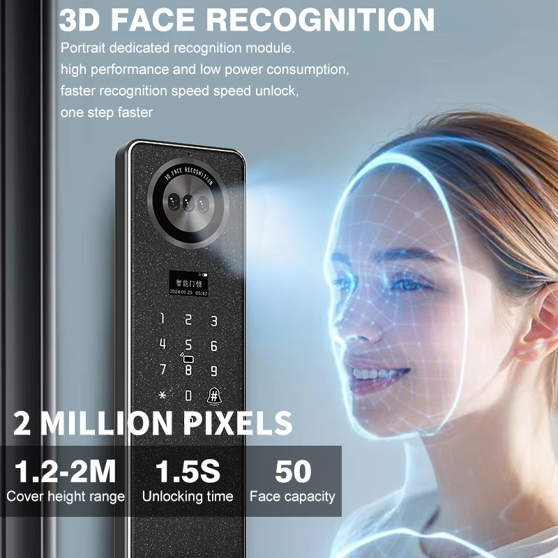 Tuya WiFi Smart Door Lock, Hom - Smart Door Lock Wifi ulasan dan harga