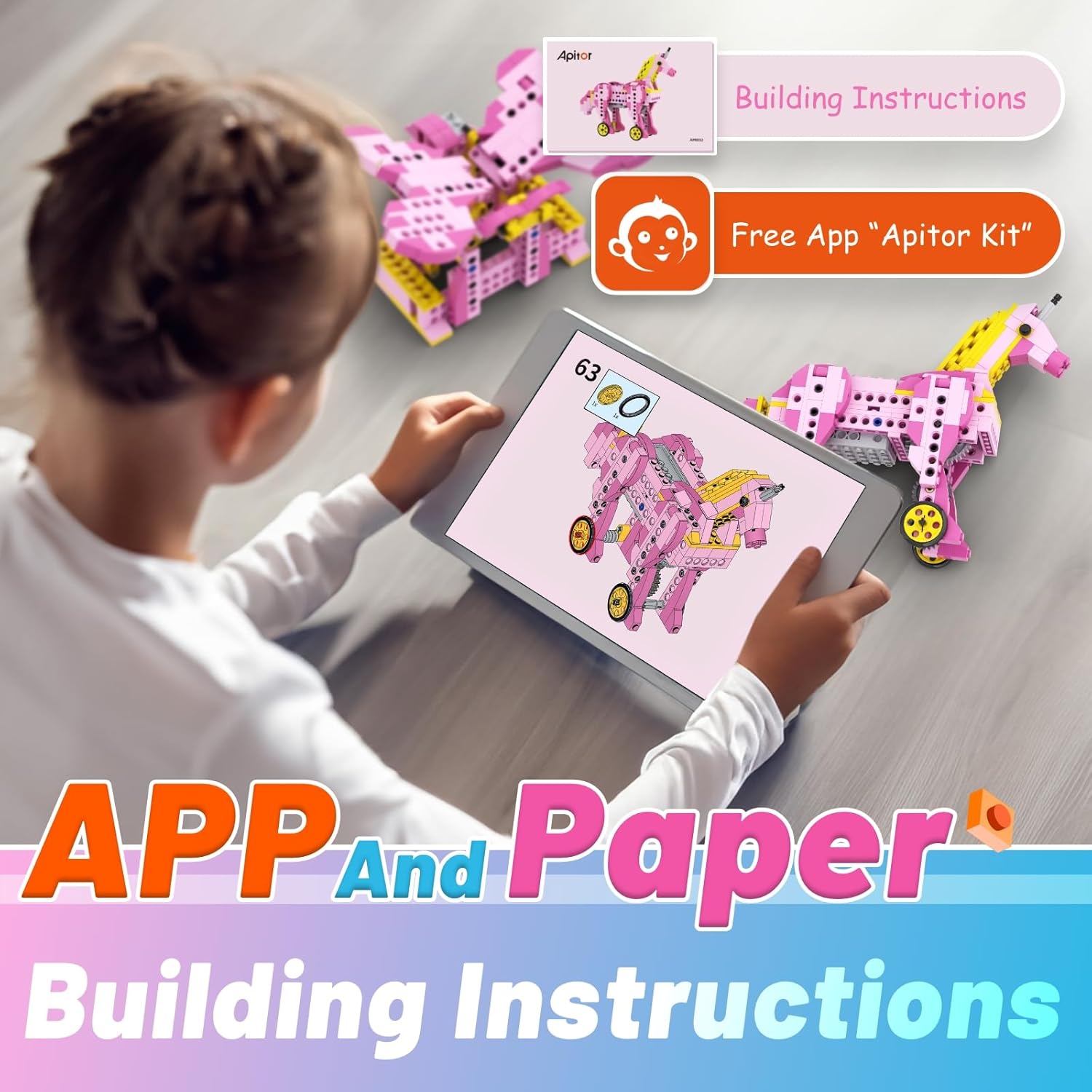 Apitor STEM Toys for Girls Gif - Stem Robotics Kit ulasan dan harga