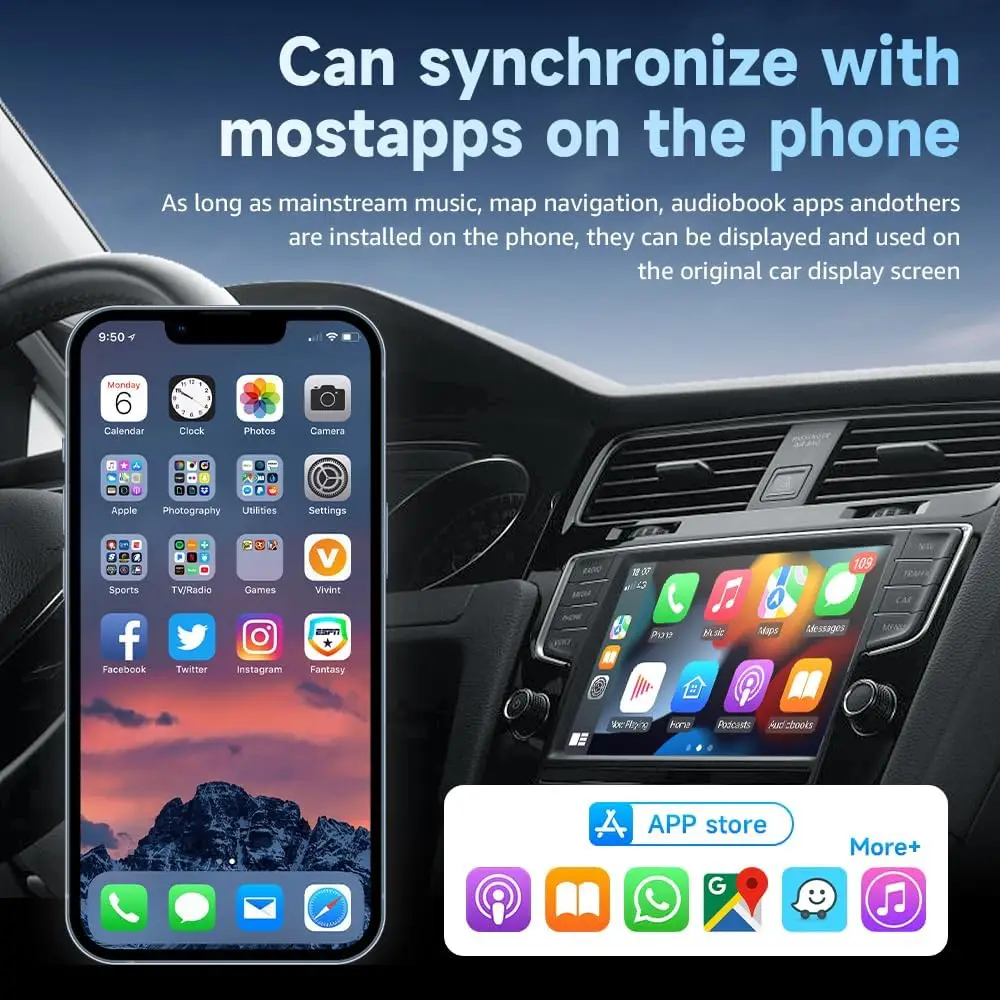 ZHIYU 2 in 1 Wireless Carplay& - Wifi Smart Plug ulasan dan harga