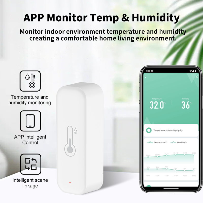 1~4pcs Tuya WiFi Temperature H - Smart Home Automation Kit ulasan dan harga