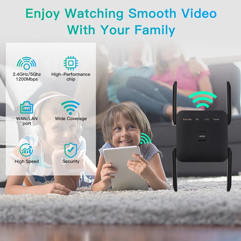 WiFi Repeater 1200Mbps 2.4GHz/ - Wifi Smart Plug ulasan dan harga