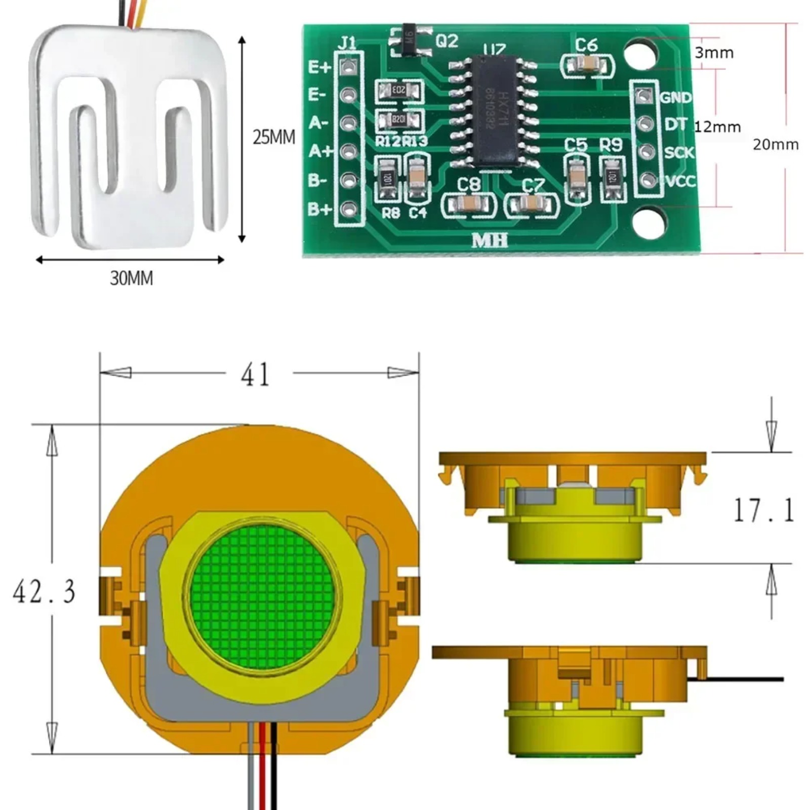 DIYmall 50KG Load Cell Weight  - Sensor Kit Arduino ulasan dan harga
