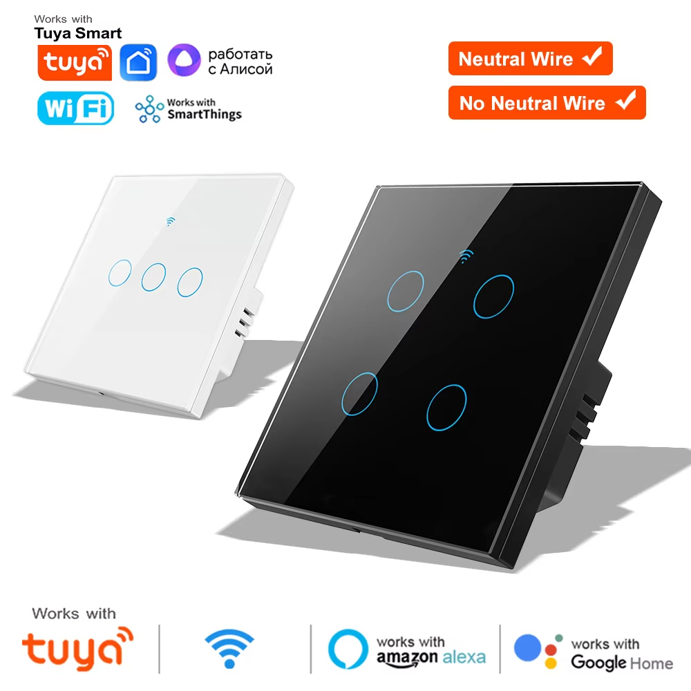 1 2 3 4 Gang WiFi RF 433mhz To - Smart Light Switch Wifi ulasan dan harga