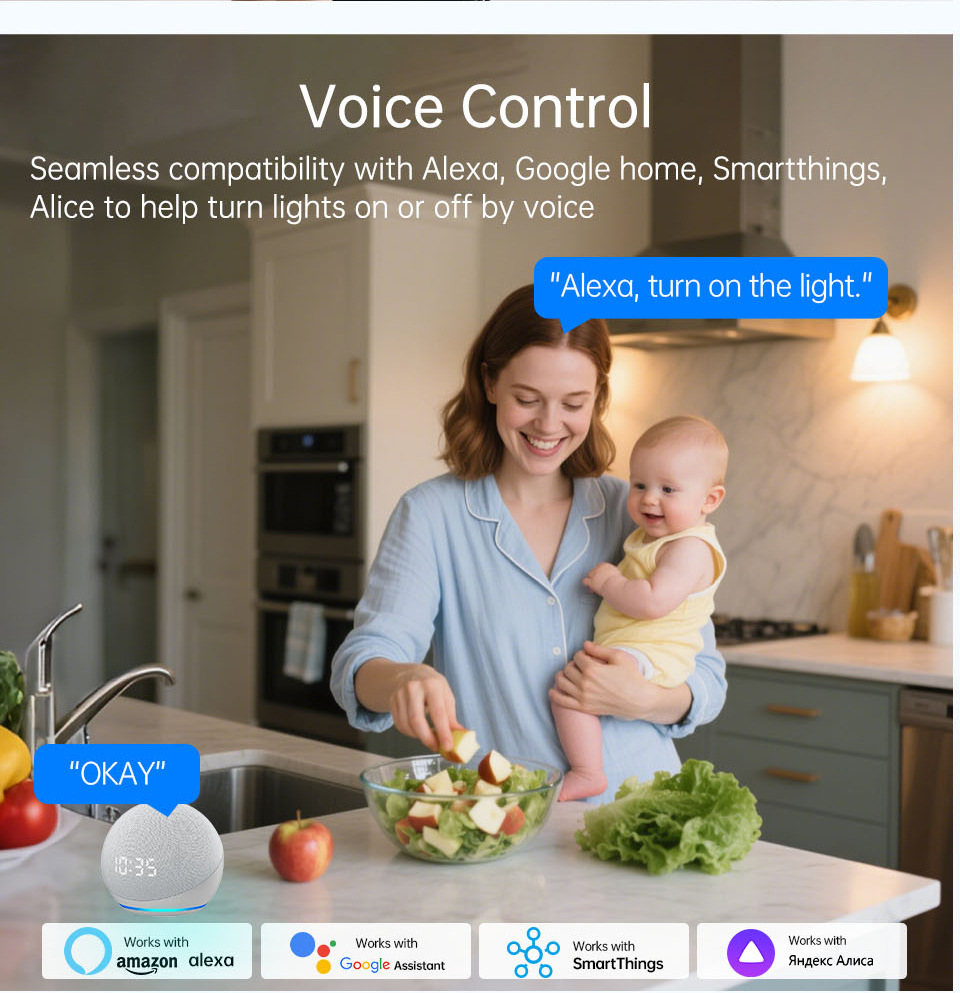 1 2 3 4 Gang WiFi RF 433mhz To - Smart Light Switch Wifi ulasan dan harga