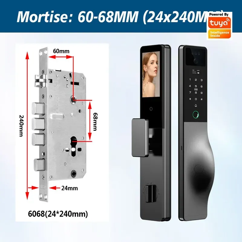 Smart Lock Intercom Password T - Smart Door Lock Wifi ulasan dan harga