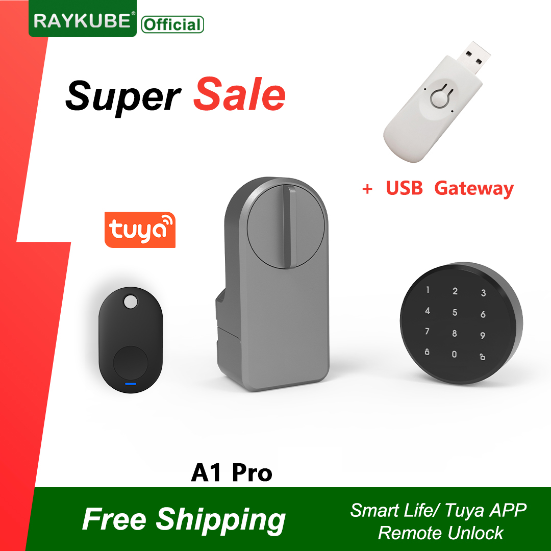RAYKUBE A1 Pro Tuya BEL Smart  - Smart Door Lock Wifi ulasan dan harga