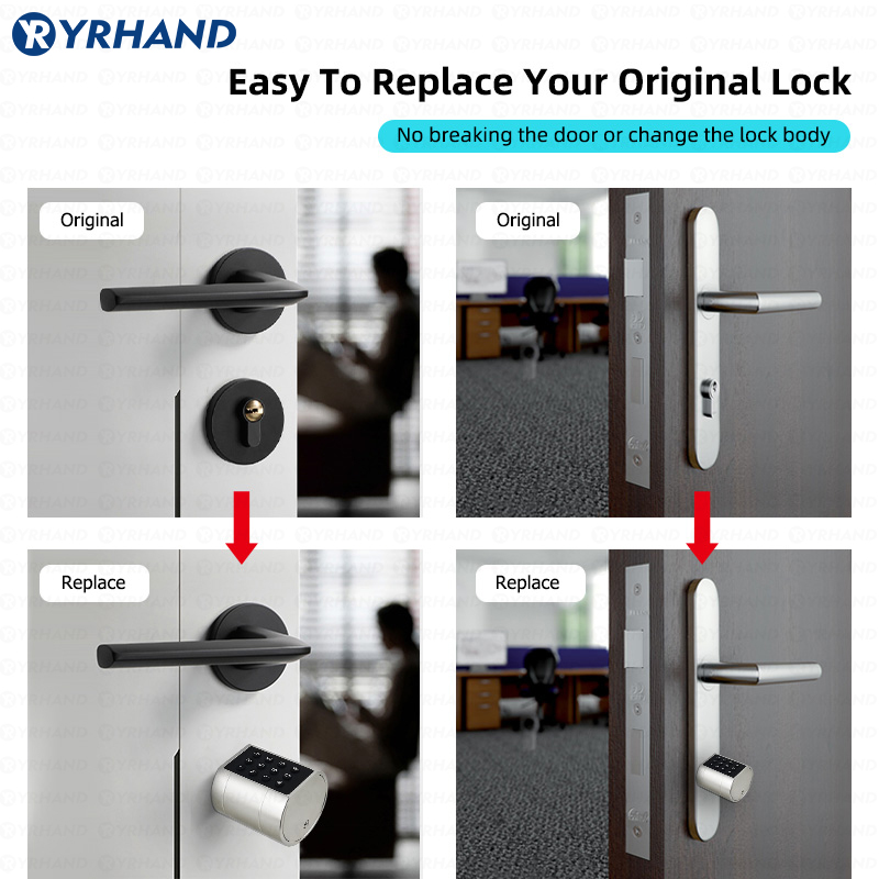 Smart Euro Cylindrical Door Lo - Smart Door Lock Wifi ulasan dan harga