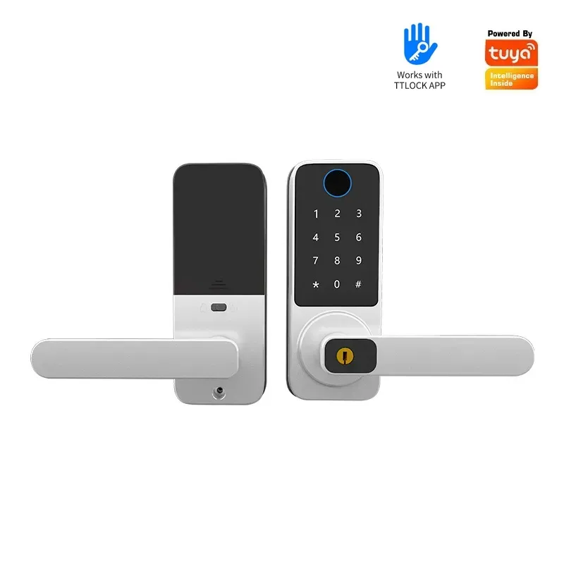 Single Tongue Password Fingerp - Smart Door Lock Wifi ulasan dan harga