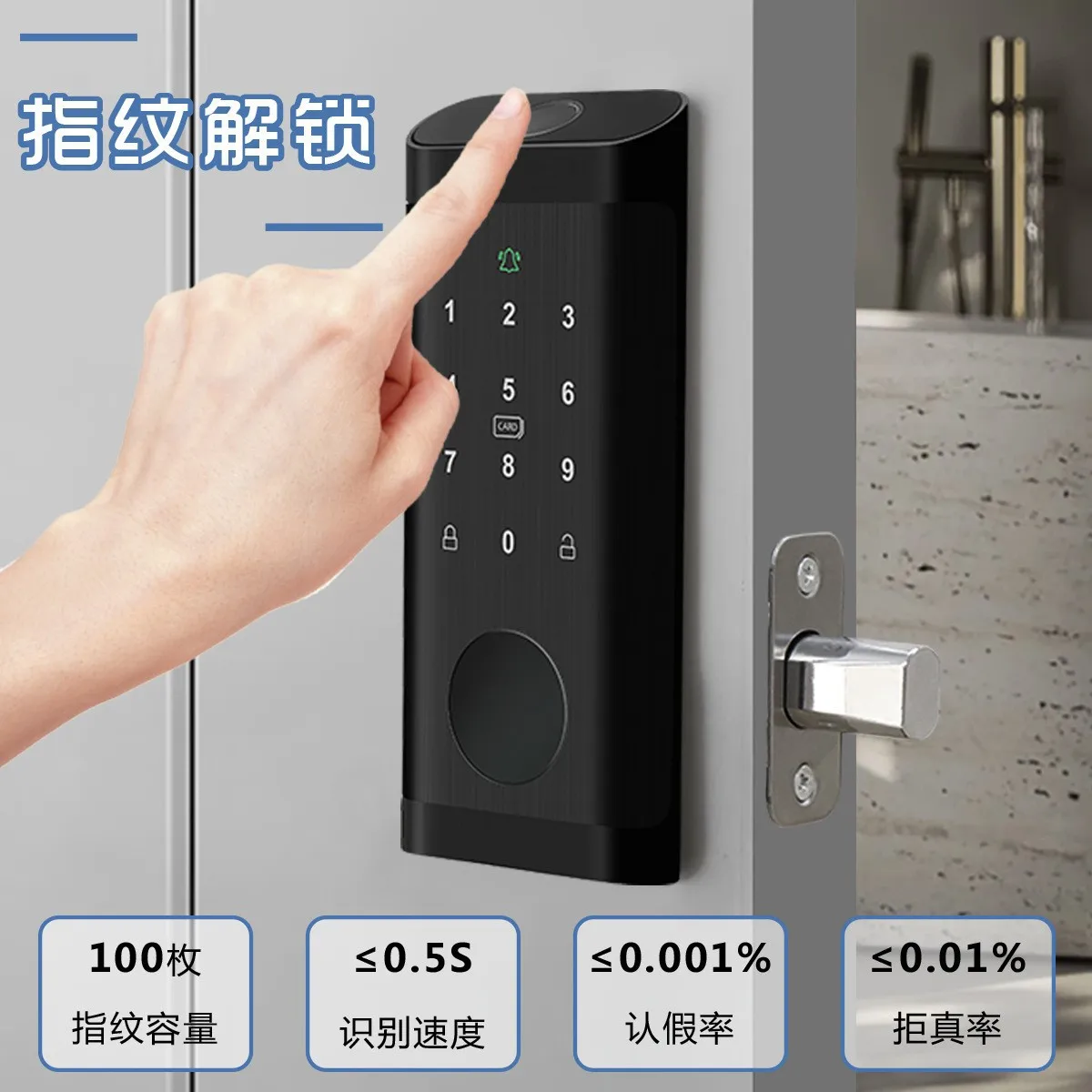 Fingerprint Lock Waterproof Tu - Smart Door Lock Wifi ulasan dan harga