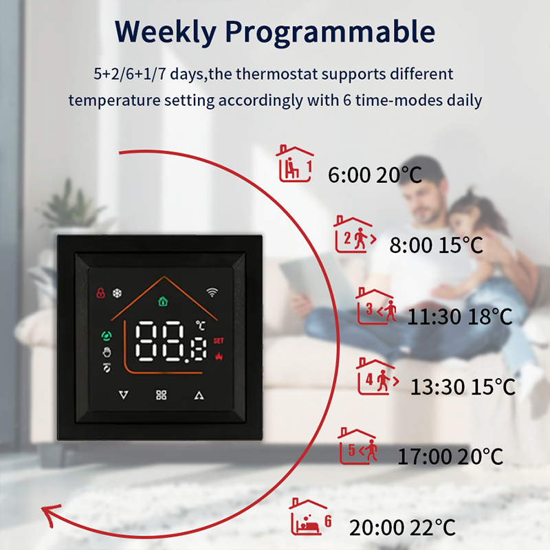 Smart WiFi Thermostat Works Tu - Wifi Thermostat ulasan dan harga
