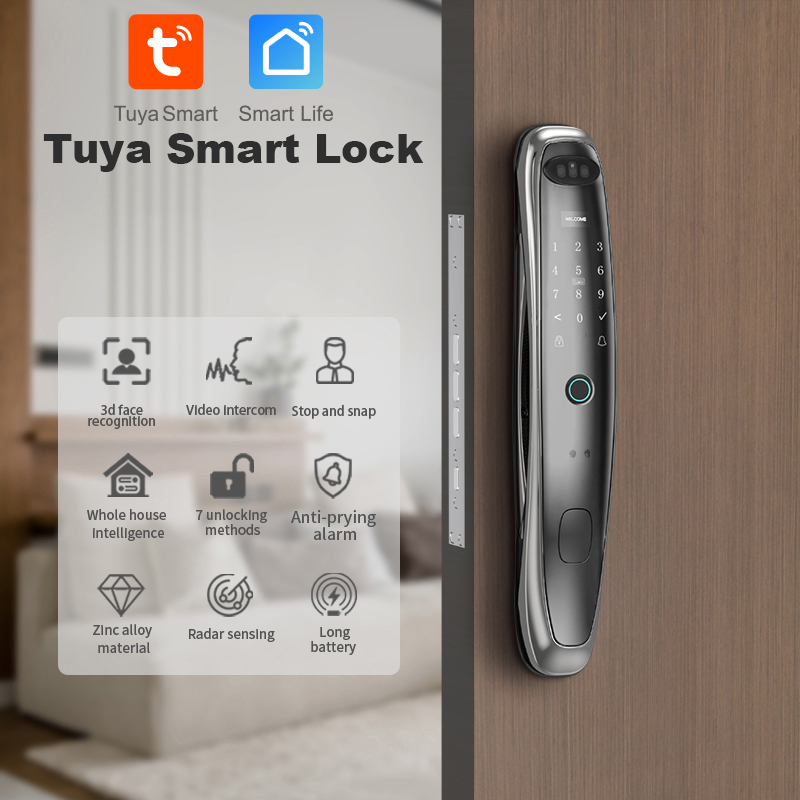 Tuya WiFi Camera Smart Lock 3D - Smart Door Lock Wifi ulasan dan harga