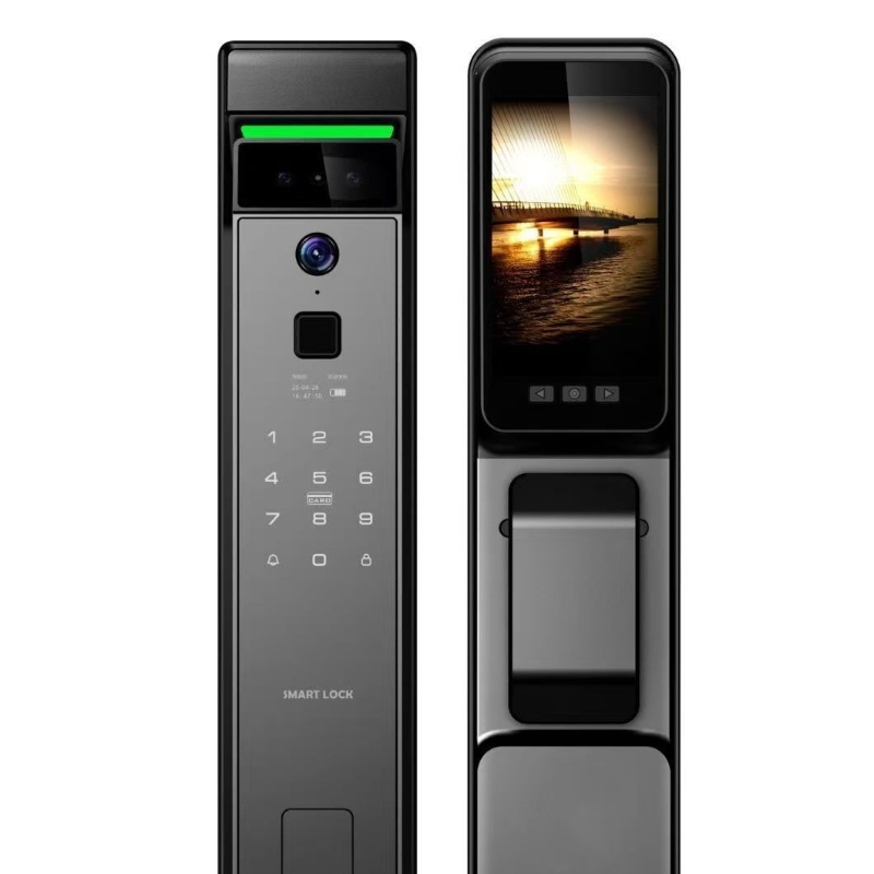 3D Facial Recognition Fingerpr - Smart Door Lock Wifi ulasan dan harga