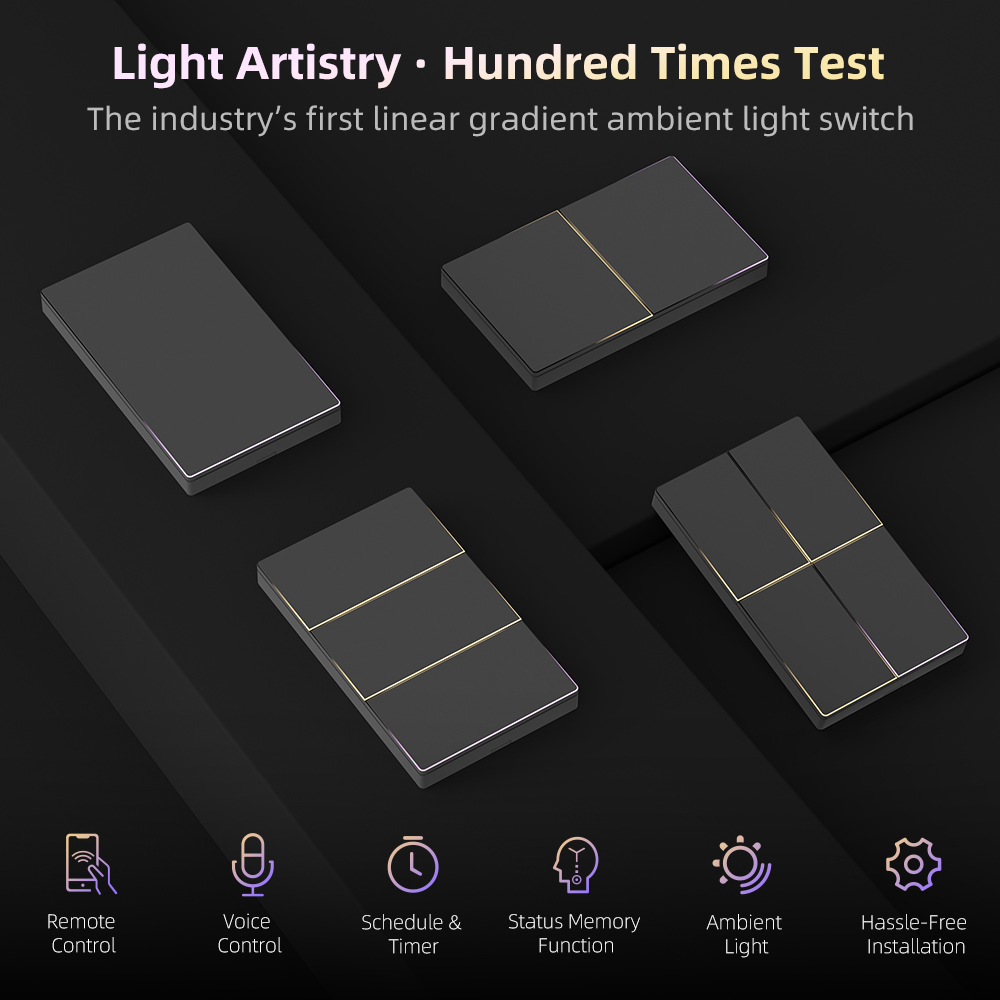 AVATTO 1/2/3/4 Gang WiFi Smart - Smart Light Switch Wifi ulasan dan harga