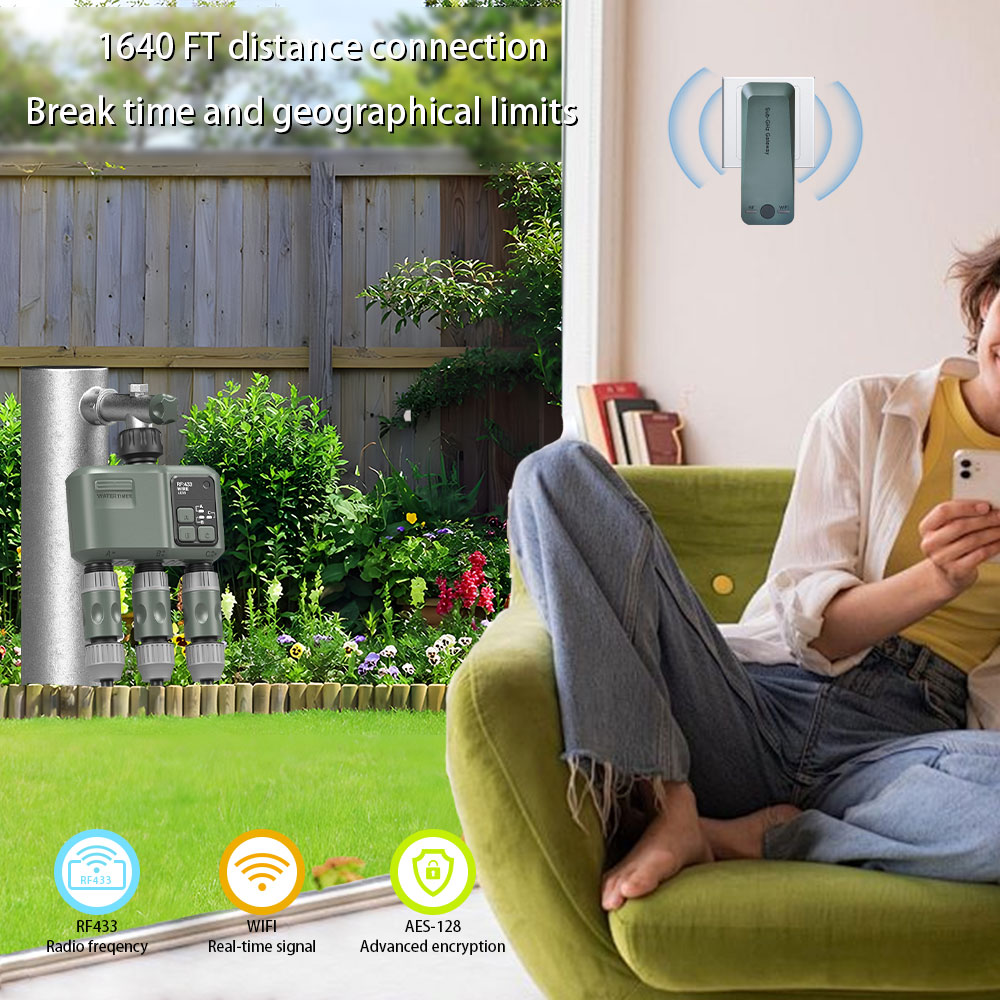 Tuya Wifi+RF433 3-outlet Water - Wifi Smart Plug ulasan dan harga