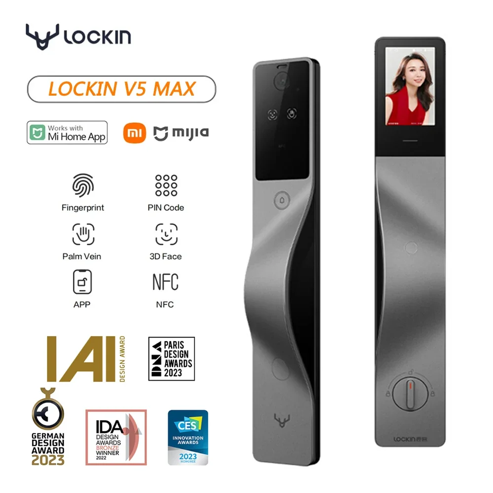 Lockin V5 Max 3D Face Recognit - Smart Door Lock Wifi ulasan dan harga