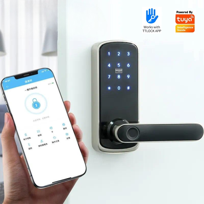 Tuya Wiif Password Fingerprint - Smart Door Lock Wifi ulasan dan harga
